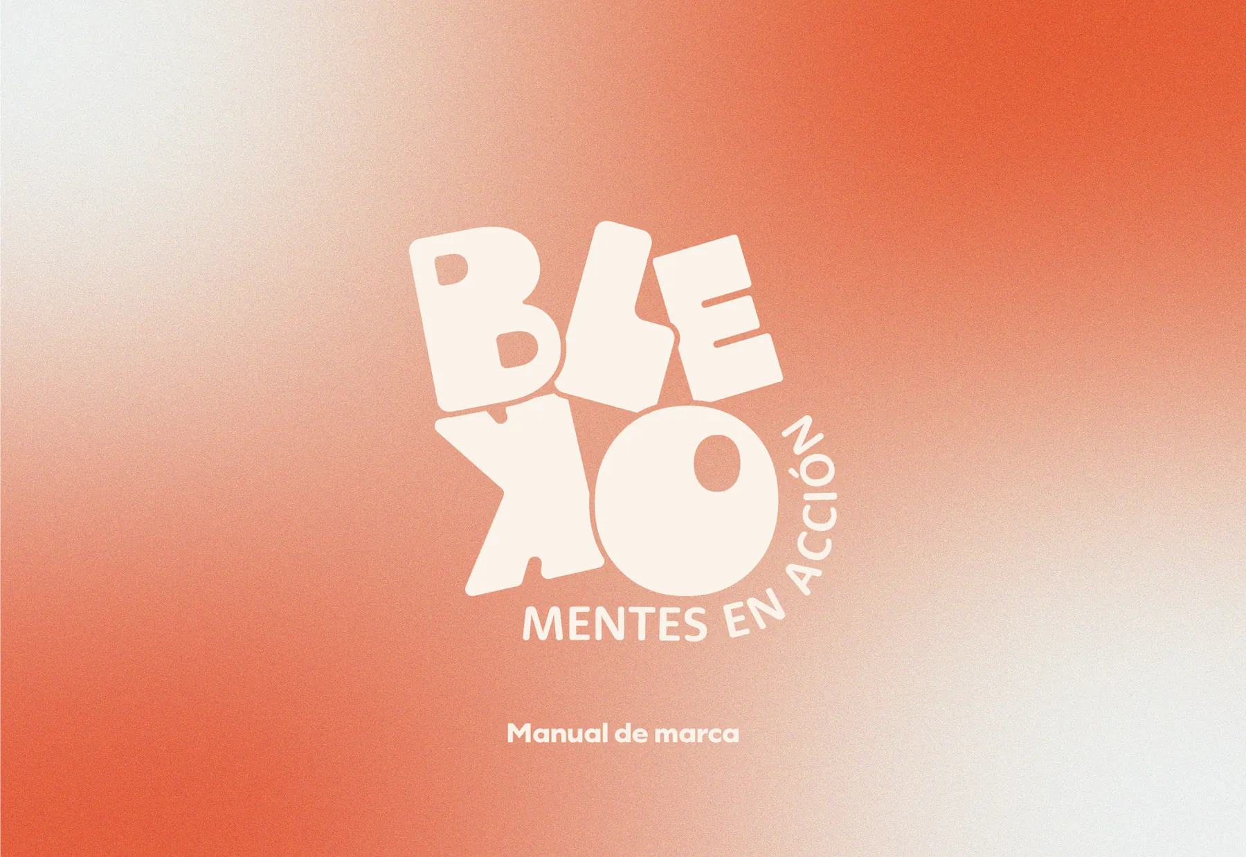 Portada del manual de marca de Bleko