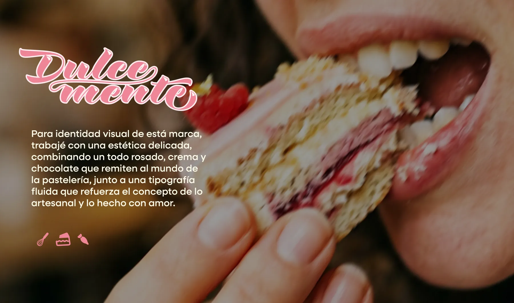 Concepto de la identidad visual de Dulcemente