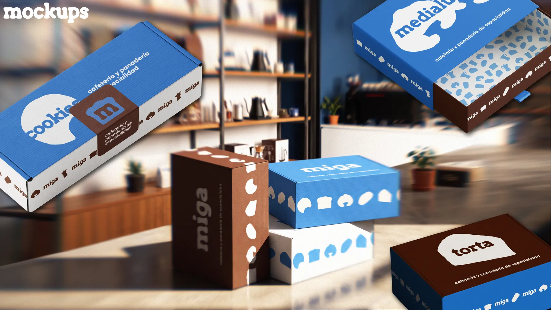 Cajas de packaging de Miga