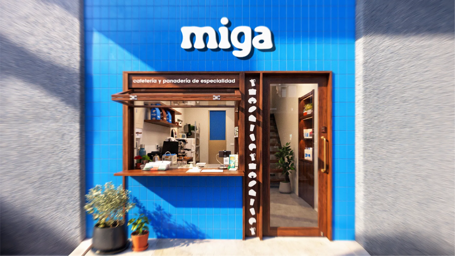 Frente del local de Miga